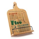 Kochbuchhalter Holz, Buchständer Küche, Buchhalter Wand, iPad Tablet Ständer,...