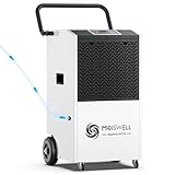 Moiswell 80 L Gewerblicher Luftentfeuchter mit Pumpe Bautrockner für Keller,...