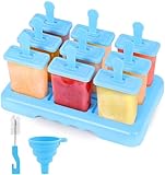 Alinana Eisformen Eis am Stiel, 9 Eisformen Wiederverwendbar, Individuelles...