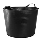 RED HOG Gartenkorb Kunststoff 42L Flexi Bag Wäschekorb Rund Behälter für...