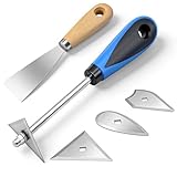 Mehrzweck Spachtel Werkzeug 3-in-1 Farbschaber Set mit 3 Austauschbaren Klingen...