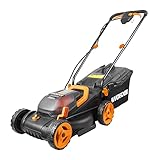 WORX WG779E Akku-Rasenmäher 40V (2 x 20V) - 34 cm Schnittbreite - ideal für...