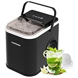 Eiswürfelmaschine, 120W Eiswürfelbereiter Klein, 8 Eiswürfel in 6 Minuten,...