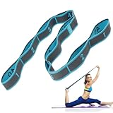 Flintronic Yoga Stretching Strap, Stretching Band mit 9 Schleifen, Yoga Stretch...