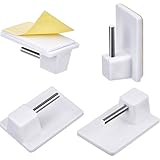 Haczyki samoprzylepne do firanek siatkowych, 20 sztuk, białe