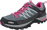 CMP Rigel Low Wmn Trekking Shoes Wp Damen Wanderschuhe , Grey Fuchsia Ice, 38 EU