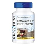 Rosskastanien-Extrakt 300mg - 20% Aescin - vegan - 120 Kapseln