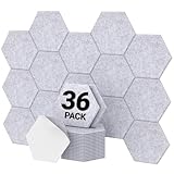 Hexagon Schalldämmung selbstklebend 36 Stücke, TONOR Schallabsorber...
