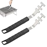 banjiabb 2 Stück Hitzebeständige Grillrostheber,Grillrostheber,Grillzubehör...