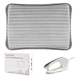 Wärmflasche Elektrisch,Tragbare Elektrische Wärmflasche Mit Weichem...