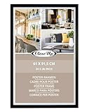 Close Up Posterrahmen Schwarz 61 x 91,5 cm, Bilderrahmen aus MDF - Holzdekor -...