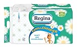 Regina Kamillenpapier 3-lagiges Toilettenpapier – 16-Rollen-Packung, 150 Blatt...