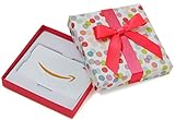 Amazon.de Geschenkkarte in Geschenkbox (Bunte Punkte)