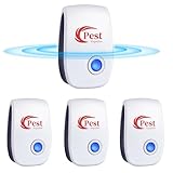 Milbenstecker, Ultraschall Schädlingsbekämpfer, 4 Stück Insektenschutzmittel...