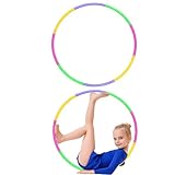 Hula Hoop Reifen Kinder 2er Set (58cm, 100g) - Hulahoop für Kinder 3-12 Jahre...