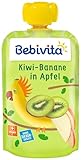 Bebivita Drück Mich Quetschbeutel, Drück Mich Kiwi-Banane in Apfel, 6er Pack...