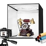 Yorbay Fotostudio Set 32 x 32 x 32cm CRI 95+ LED-Fotobox Lichtbox Lichtwürfel...