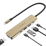 USB C Hub mit 4K HDMI, PD100W, USB C, 2*USB A Datenports, USB C Adapter...