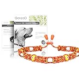 Ganzoo EM Keramik Hunde-Halsband/Paracord 550 Halsband mit Zier-Perlen und EM...