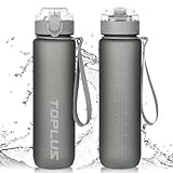 TOPLUS Trinkflasche 1l Sport- 100% BPA-frei, Wassweflasche mit Filter, 1000ml...