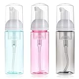 HJZHII 3 Stück 60ml/2oz Schaumpumpe Flaschen,Wimpern Shampoo Pumpspender Water...