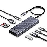 UGREEN Revodok Pro 108 10Gbps USB C Hub, USB C Adapter mit HDMI 4K@60Hz, Docking...