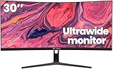 CRUA 30-Zoll-Ultrawide-Curved-Monitor, 21:9 WFHD (2560 x 1080p), VA-Bildschirm,...