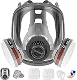 Vollgesichtsmaske Atemschutzmaske,mit Filter Objektivschutz,Lackiermaske zum...
