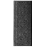 KARAT Premium Teppichläufer mit Muster - 80 x 150 cm, Anthrazit - Modernes...
