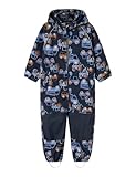 NAME IT Jungen NMMALFA08 Softshell Suit AOP1 FO NOOS Regenanzug, Blau, 104