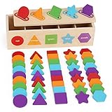 KMTJT Montessori Spielzeug | Farbsortierung & Stapeln Passende...