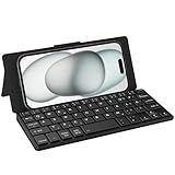 CACOE Mini Bluetooth Tastatur mit Ständer für Handy, Ultraflache Tragbare,...
