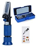LUNEKUCK 4-in-1 Frostschutz Refraktometer Frostschutzprüfer kühlmittel Tester...