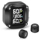 Avutrel TPMS Motorrad Reifendruckkontrollsystem, Wasserdicht Magnetische...