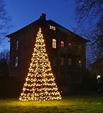Galaxy LED Tannenbaum, 400 cm, 640 warm weiße LED, Ø 190 cm, Schwarze...