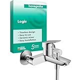 hansgrohe Logis - Badewannenarmatur Aufputz für 2 Verbraucher, Mischbatterie...