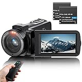 VAHOIALD Videokamera Camcorder FHD 1080P 36MP 30FPS Vlogging Kamera für YouTube...