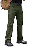 Vthereal Cargohose Herren Baumwolle Outdoorhose mit 7 Taschen Männer...