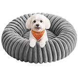 Feandrea Hundebett, mittelgroßes Katzenbett, 60 cm Durchmesser, Hundekörbchen,...