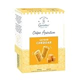 Maison Gavottes - kleine gefüllte Crêpes mit Cheddar Käsefüllung -...