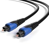 1m Optisches Kabel | Toslink Digitalkabel | Audiokabel | vergoldete Kontakte |...