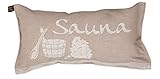 JOKIPIIN | 1 x Lieblings-Saunakissen Reisekissen | Design: Sauna | Maße: 40 x...