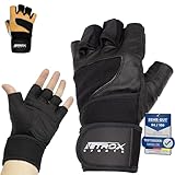 NetroxSports - Trainingshandschuhe mit Handgelenkbandage für Krafttraining...