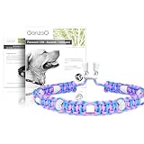 Ganzoo EM Keramik Hunde-Halsband/Paracord 550 Halsband mit Zier-Perlen und EM...