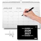 ZENO Wandkalender 2026 2027 – Vom Januar 2026 bis Juni 2027 Kalender (18...