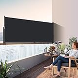 Kidsgigglz Seitenmarkise Ausziehbar,100x300cm Blickdichter Balkon...