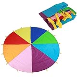 Garosa Schwungtuch Regenbogen Fallschirm Kinder Schule Familie Outdoor...