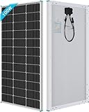 Renogy 100w Solarpanel 12v Solarmodul für Wohnmobil, 100 Watt Solarmodul System...