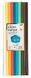 folia 82391 - Krepppapier - Sortiment Basic, 10 Rollen in verschiedenen Farben,...