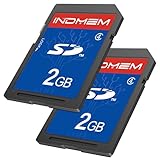 INDMEM SD Card 2GB 2 Packs Class 4 MLC Secure Digital Flash Memory Card Camera...
